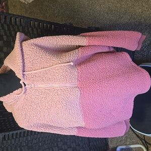 PINK Pullover hoodie Zip